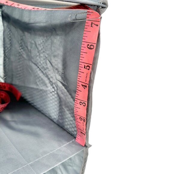 Hanging Closet Organizer Side Mesh Pockets Storage Gray Foldable & Collapsible - Picture 4 of 6